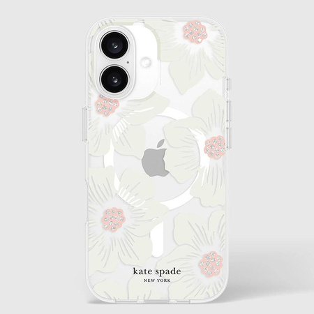 Kate Spade New York védő MagSafe - iPhone 16 tok (Hollyhock Floral)