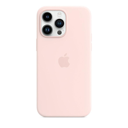 Silikonové pouzdro Apple - Silikonové pouzdro s MagSafe pro iPhone 14 Pro Max (křídově růžové)