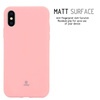 Crong Soft Skin Hülle - iPhone Xs / X Hülle (rosa)