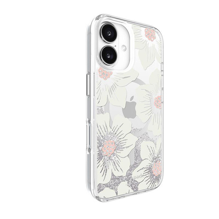Kate Spade New York Liquid Glitter MagSafe - iPhone 16 Case (Hollyhock Floral)