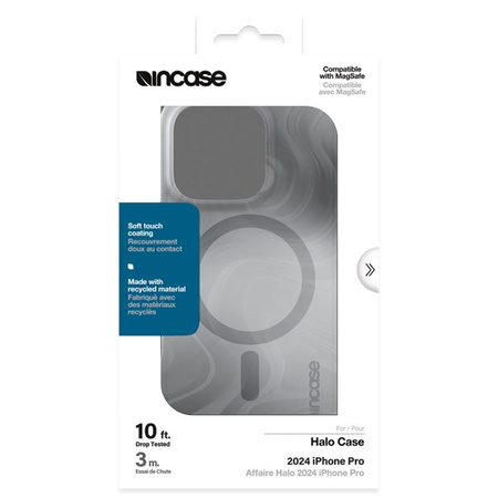 Incase Halo Case MagSafe - Coque pour iPhone 16 Pro (Oil Slick Smoke)