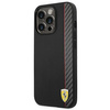 Ferrari Carbon - iPhone 14 Pro Max Tasche (Schwarz)
