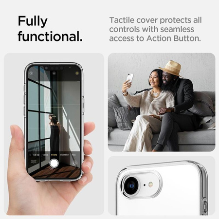 Spigen Liquid Crystal MagSafe - tok iPhone 16e készülékhez (átlátszó)