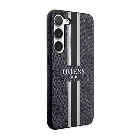 Guess 4G Printed Stripe - Case for Samsung Galaxy S23 (Black)