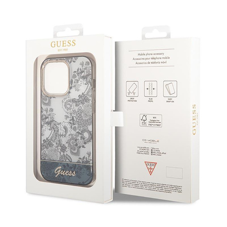 Guess Porcelain Collection - iPhone 14 Pro Case (gray)