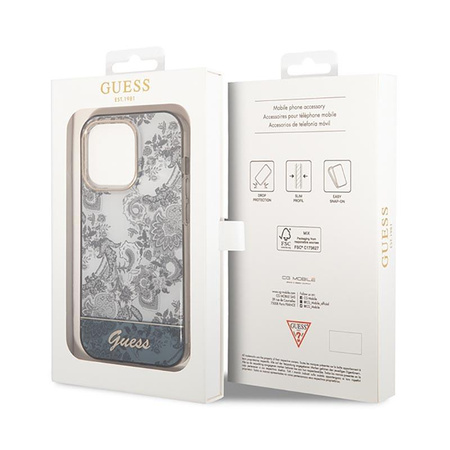 Guess Porcelain Collection - iPhone 14 Pro Max Case (gray)