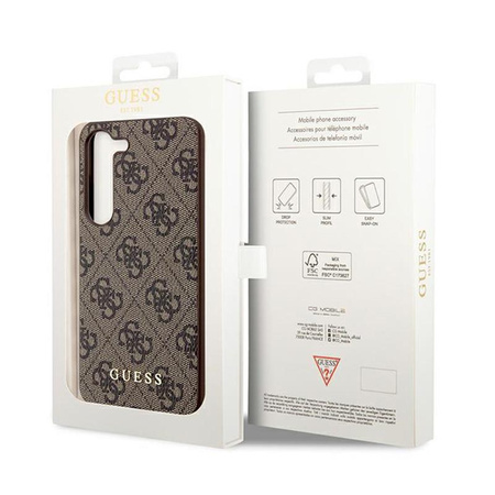 Guess 4G Charms Collection - Samsung Galaxy A35 5G tok (barna)