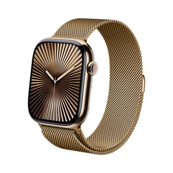 CRONG® Milano Steel™ – magnetyczna bransoleta stalowa do Apple Watch (44–49 mm)