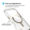 Speck Presidio Lux MagSafe - iPhone 17 Pro Tasche (Glitter / Gold Metallic)