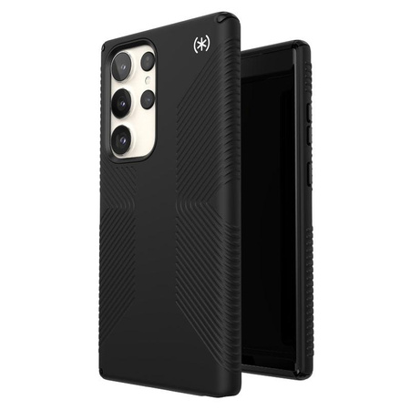 Speck Presidio2 Grip - Anti-slip case for Samsung Galaxy S23 Ultra (Black/Black/White)