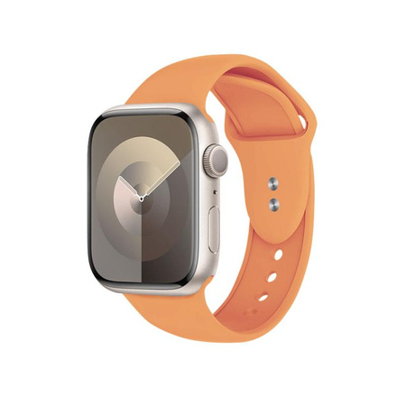 Crong Liquid - Řemínek pro Apple Watch 44/45/46/49 mm (oranžový)