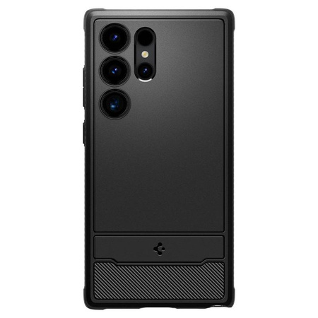 Spigen Rugged Armor - Étui pour Samsung Galaxy S24 Ultra (Noir mat)