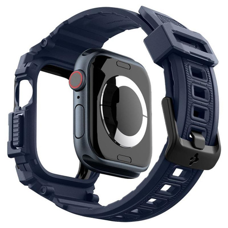 Spigen Rugged Armor Pro - Strap with Case for Apple Watch 10 46 mm (Navy Blue)