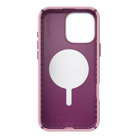 Speck Presidio2 Pro ClickLock & MagSafe - pouzdro pro iPhone 16 Pro Max (Wednesday Pink / Boysenberry Purple / White)