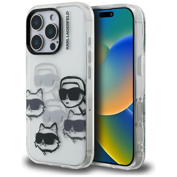 ETUI PRZEZROCZYSTE KARL LAGERFELD DO IPHONE 16 PRO, Bezbarwne, Eleganckie