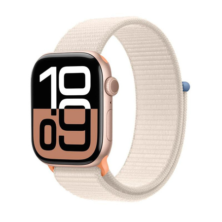 Crong Nylon - Bracelet sport pour Apple Watch 38/40/41/42 mm (Starlight)