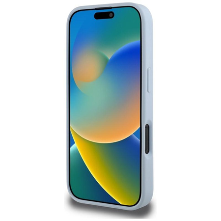 Guess szemcsés Big 4G Logo Small Classic Logo - tok iPhone 16 Pro Max készülékhez (kék)