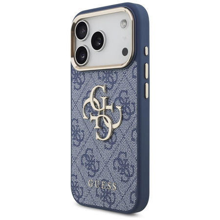Guess 4G Big 4G Classic Logo - Case iPhone 17 Pro (Blau / Gold)