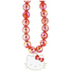 Hello Kitty Pearls Kitty Head - Phone Charm (Red)