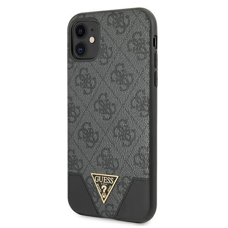 Guess 4G Triangle Collection - iPhone 11 Hülle (Grau)