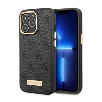 Guess 4G Logo Plate MagSafe - iPhone 14 Pro Max Case (noir)