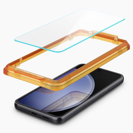Spigen Alm Glas.TR 2-Pack - gehärtetes Glas für Samsung Galaxy S23 FE (Klar)