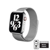 Crong Milano Steel - Edelstahlarmband für Apple Watch 38/40/41/42 mm (silber)