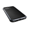 X-Doria Raptic Lux - Alumínium tok iPhone 12 Pro Max készülékhez (Cseppteszt 3m) (fekete szénszálas)