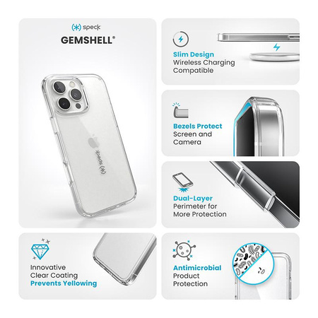 Speck Gemshell - iPhone 16 Pro Max Tasche (Klar)
