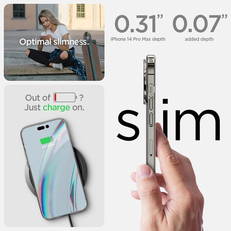 Spigen Crystal Pack - Etui-Set + 2 x Glas für iPhone 14 Pro Max (Transparent)