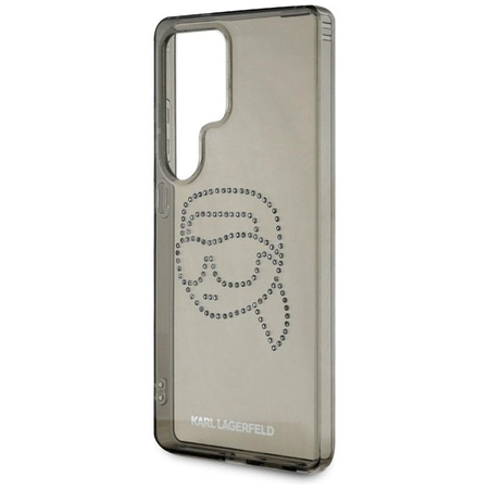 Karl Lagerfeld Rhinestones Karl Head Logo - pouzdro pro Samsung Galaxy S25 Ultra (černé)