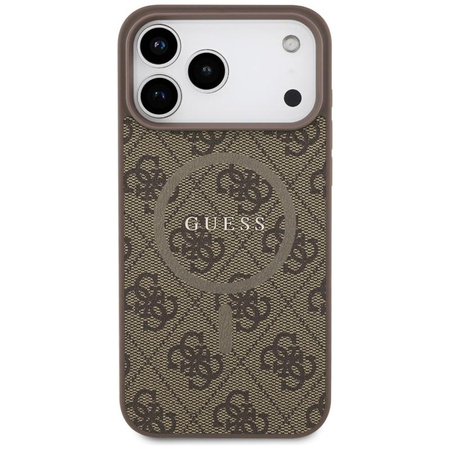 ETUI DO IPHONE 17 PRO MAX do MAGSAFE GUESS BRĄZOWE MAGNETYCZNE ELEGANCKIE