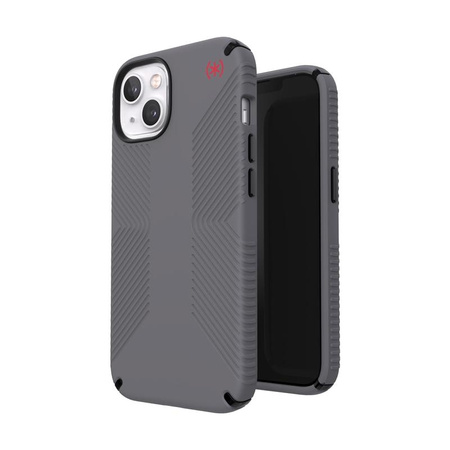 Speck Presidio2 Grip - Étui antidérapant pour iPhone 13 (Gris graphite/Noir)