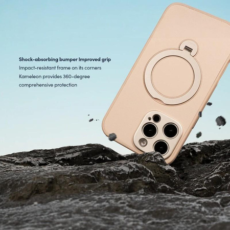 Moshi Kameleon MagSafe - Case for iPhone 16 Pro Max with Stand Function (Shell Pink)