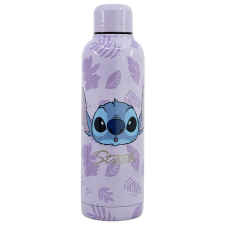 Disney Stitch Palms – Butelka termiczna ze stali nierdzewnej (515 ml, podwójne ścianki, bez BPA, licencjonowana)