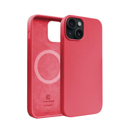 Crong Color Cover Magnetisch - iPhone 15 Plus MagSafe Hülle (rosa)