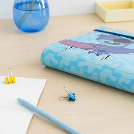 Disney Stitch - A4 binder from the Tropical collection (4 rings, elastic band)