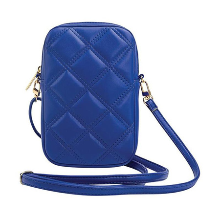 Guess Zip Quilted 4G - Handytasche (blau)