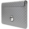 Karl Lagerfeld NFT Saffiano Monogram Ikonik Choupette Sleeve – 14-Zoll-Notebookhülle (Silber)