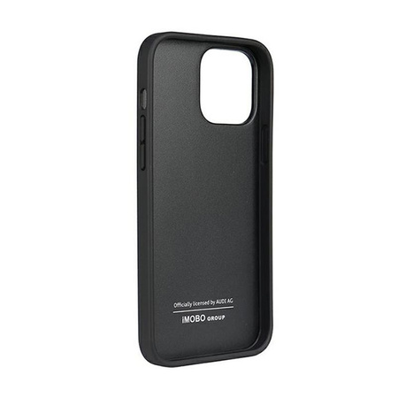 Audi Genuine Leather - Coque pour iPhone 13 Pro Max (Noir)