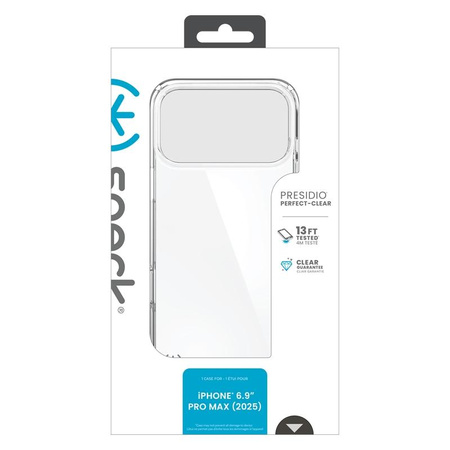 Speck Presidio Perfect-Clear - iPhone 17 Pro Max Case (Clear)