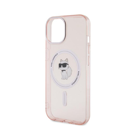 Karl Lagerfeld IML Choupette MagSafe - iPhone 15 Tasche (rosa)