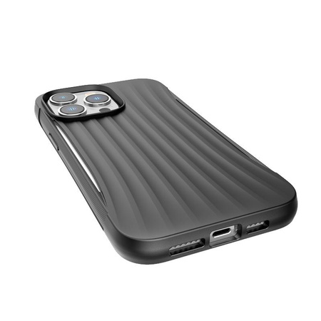 X-Doria Raptic Clutch - Étui biodégradable pour iPhone 14 Pro Max (Testé en chute de 3m) (Noir)