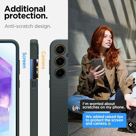 Spigen Liquid Air - Gehäuse für Samsung Galaxy A55 5G (Abyss Grün)