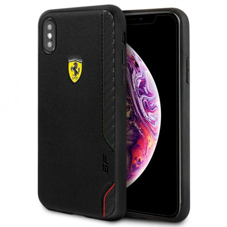 Coque rigide Ferrari On Truck Racing Shield - Coque pour iPhone Xs Max (Noir)