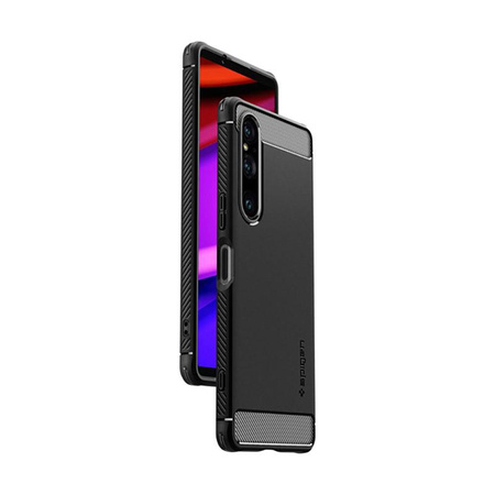 Spigen Rugged Armor - Gehäuse für Sony Xperia 1 V (Schwarz)