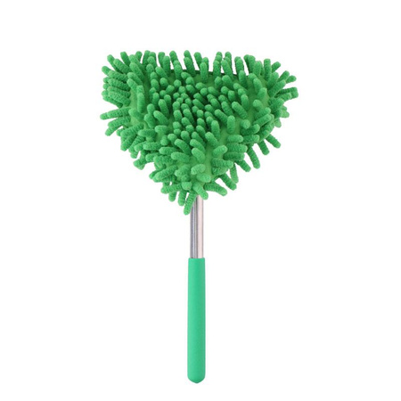 Lifetime - balai télescopique, chiffon à poussière, pompon en microfibre 34-96 cm (bleu)