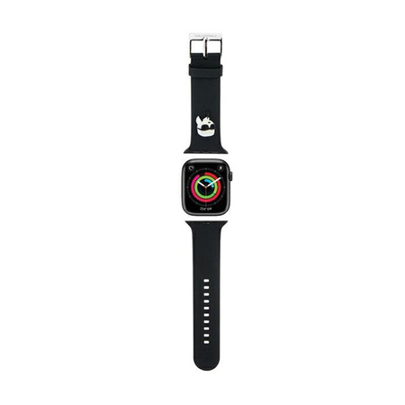 Karl Lagerfeld 3D Rubber Karl Head NFT - řemínek pro Apple Watch 42/44/45/49 mm (černý)