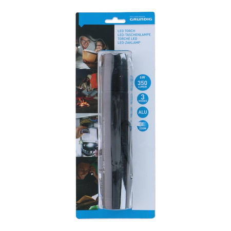 Grundig - Alumínium LED zseblámpa 350 lumen 6W