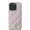 Karl Lagerfeld Quilted Signature - Coque iPhone 16 Pro (rose)